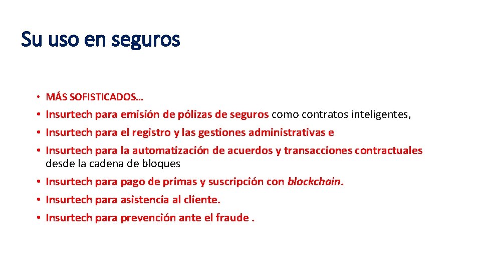 Blockchain en seguros